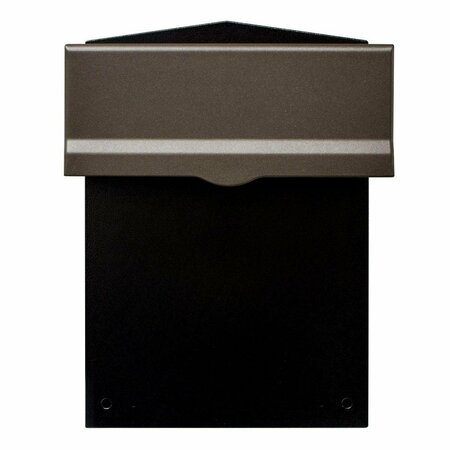 BOOK PUBLISHING CO Liberty Rear Access Collection Box with Bronze Letter Plate & 8-10 in. Adjustable Chute GR3167643